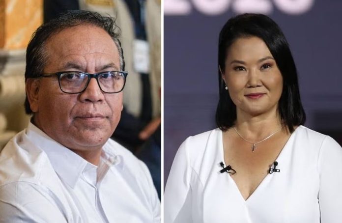 Roberto Sánchez y Keiko Fujimori