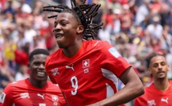 Suiza aplastó a Bosnia y Herzegovina por 4-1 Suiza aplastó a Bosnia y Herzegovina por 4-1