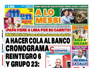 Portada Diario El Men (19/6/2026)