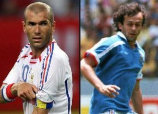 Futbolistas que se retiraron con menos de 35 años Zinedine Zidane y Michel Platini