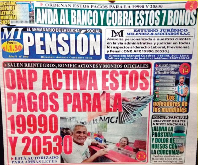 Copion semanario MI PENSIÓN