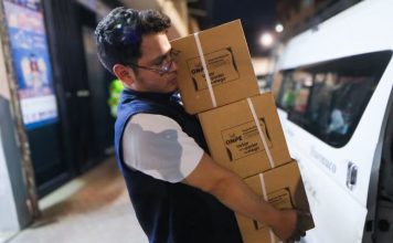 despliegue del material electoral