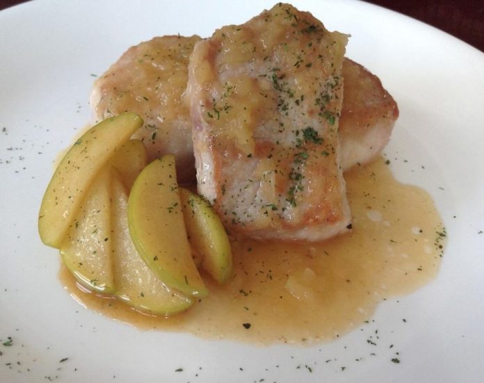 lomo de cerdo a la manzana