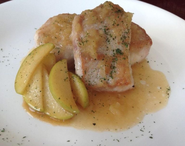 lomo de cerdo a la manzana