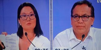 se vieron frente a frente Keiko Fujimori y Roberto Sánchez