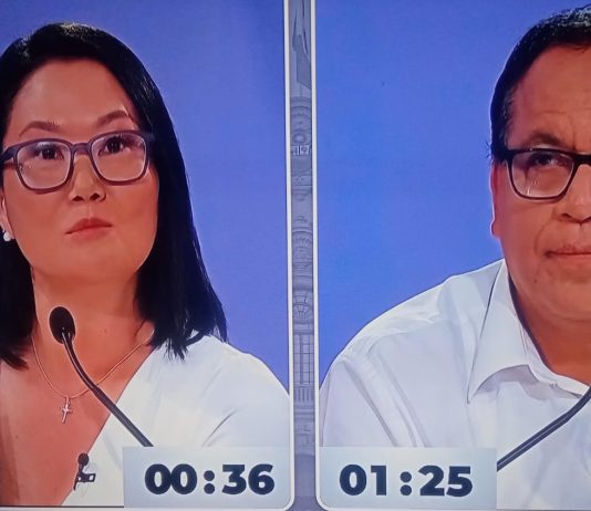 se vieron frente a frente Keiko Fujimori y Roberto Sánchez