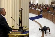 Absalón Vázquez se cayó y juramentó por Fujimori