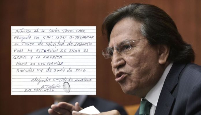 Alejandro Toledo le pide indulto a Keiko