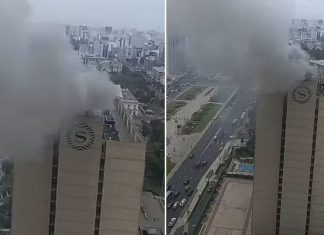 Bomberos controlan amago de incendio en hotel Sheraton