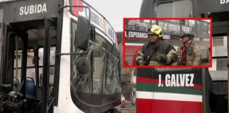 Choque de buses deja 13 heridos Choque de buses deja 13 heridos