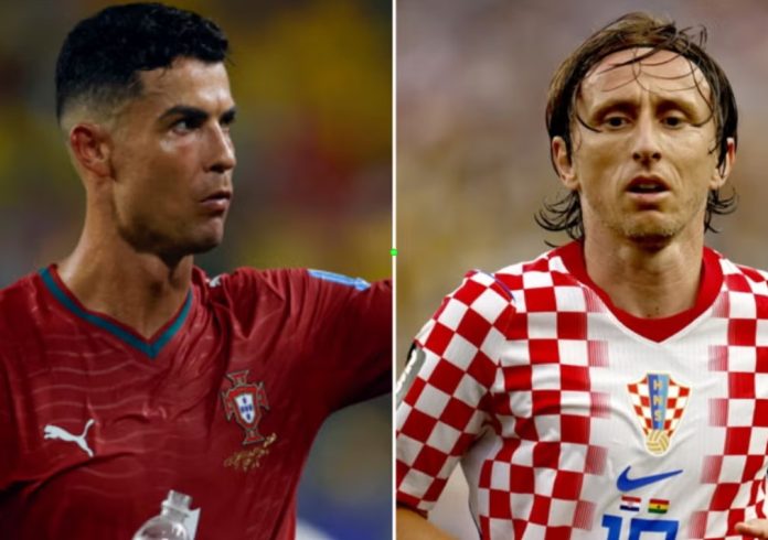Cristiano Ronaldo y Luka Modric Cristiano Ronaldo y Luka Modric