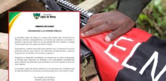 ELN secuestró a ocho personas