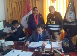 El juez José Alberto Tinco Luján, presidente de la Corte Superior de Justicia de Apurímac, fue detenido por la Policía Anticorrupción
