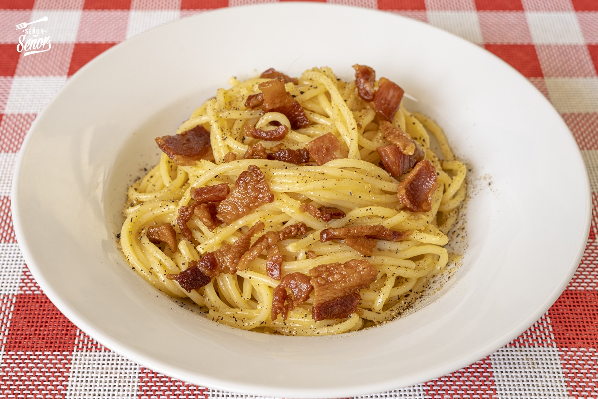 Espaguetis a la carbonara