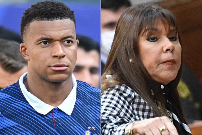 Kylian Mbappé y Celeste Amarilla