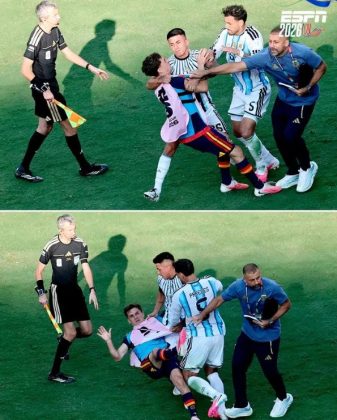 Leandro Paredes se tumbó a español tras pitazo final