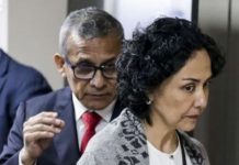 Ollanta Humala y a su esposa, Nadine Heredia