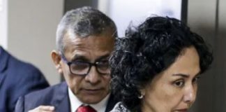 Ollanta Humala y a su esposa, Nadine Heredia