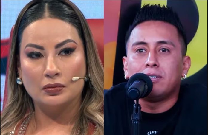 Pamela López y al futbolista Christian Cueva Pamela López y al futbolista Christian Cueva