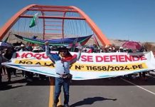 Un muerto tras inicio del paro en Moquegua Paro en Moquegua