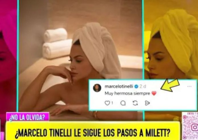Tinelli da like a foto de Milett