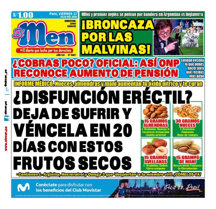 Portada Diario El Men (17/7/2026)