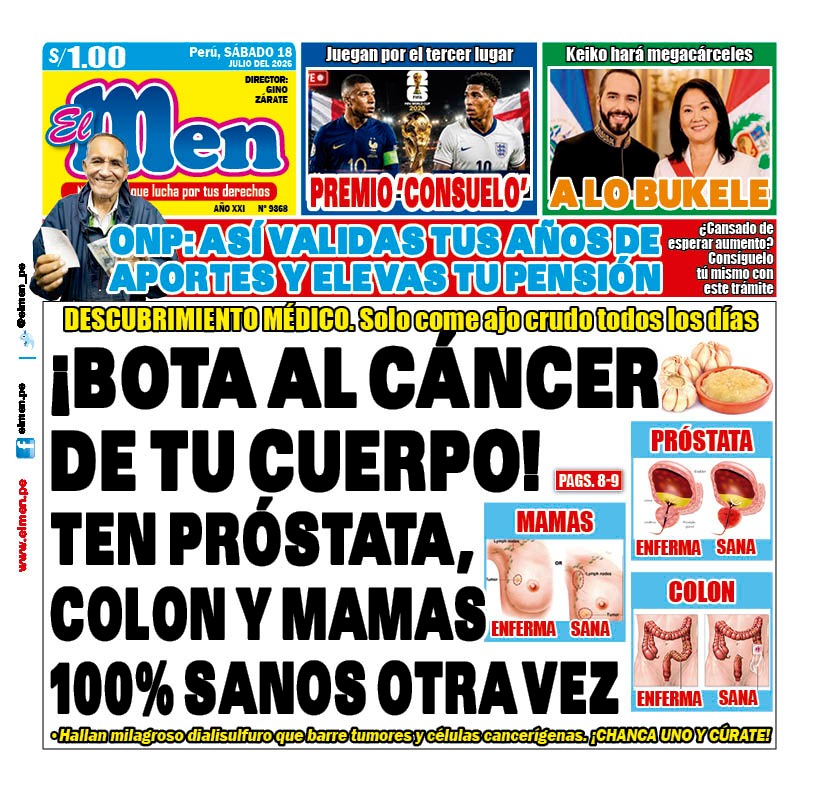 Portada Diario El Men (18/7/2026)