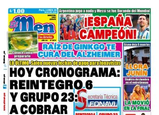 Portada Diario El Men (20/7/2026)