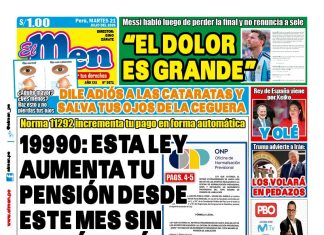 Portada Diario El Men (21/7/2026)
