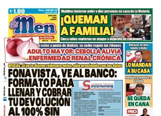 Portada Diario El Men (23/7/2026)