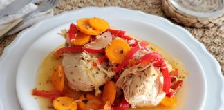 escabeche de pollo y verduras