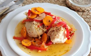 escabeche de pollo y verduras