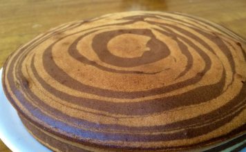 A preparar ya un esponjoso queque cebra a puro sabor torta cebra