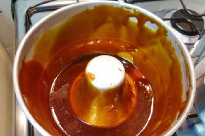 Caramelo del flan Caramelo del flan