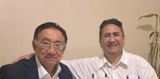 Cerrón publicó foto con José Balcázar José María Balcázar y Vladimir Cerrón