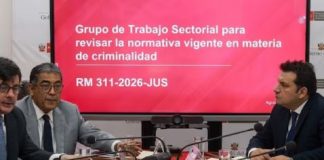 Minjus revisó leyes contra el crimen Minjus revisó leyes contra el crimen