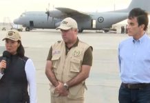 Perú envía 12.5 toneladas de ayuda humanitaria a Colombia