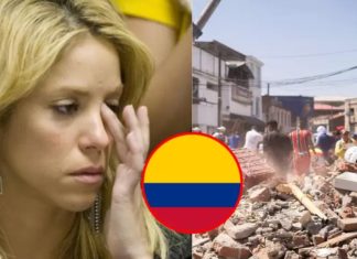 Shakira y Vives lloran por sismo en Colombia