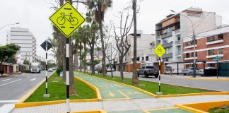 Municipalidad de Surco concluyó construcción de ciclovía de 2.5 kilómetros en la avenida Velasco Astete