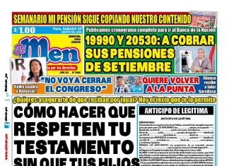 Portada Diario El Men (29/8/2026)