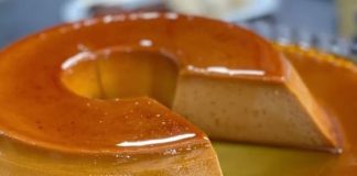 Cremoso flan casero con dulce de leche flan casero