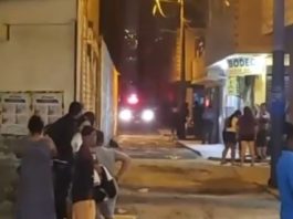 Balacera por persecución policial deja un herido