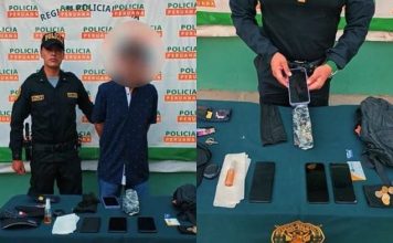 Cae sujeto por robar ‘celus’ en Metropolitano