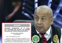 Gobierno decidió sacar a Víctor Revoredo de Dirincri