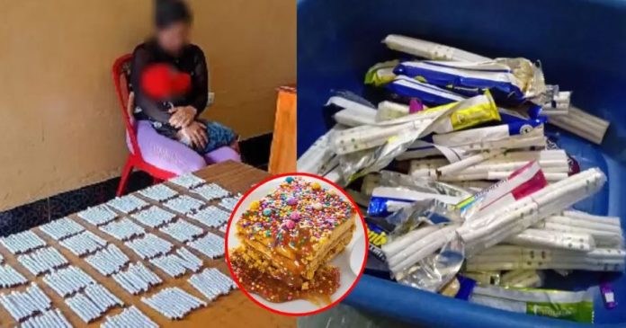 Incautan cigarros dentro de turrones