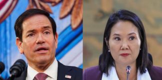 Marco Rubio y Keiko Fujimori