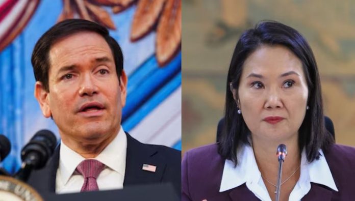 Marco Rubio y Keiko Fujimori