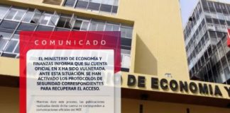 Revelan hackeo de cuenta del MEF