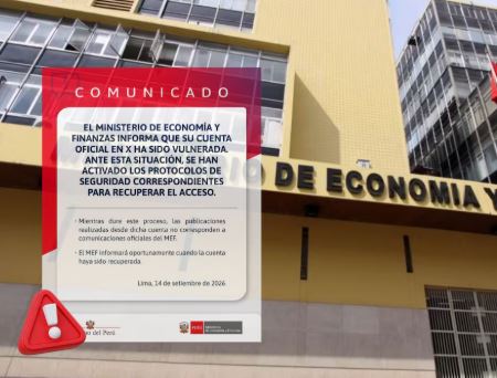 Revelan hackeo de cuenta del MEF Revelan hackeo de cuenta del MEF