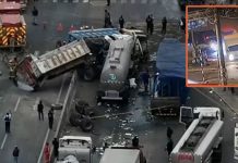 Un muerto tras choque de cisterna con 4 vehículos